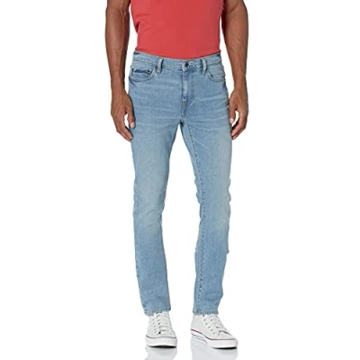Image of Amazon Essentials Men&#039;s Skinny Fit Comfort Stretch Jean (Previously Goodthreads), Light Blue, 29W / 34L