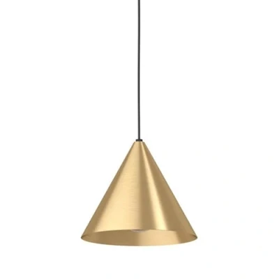 Image of EGLO Pendant lighting Narices, minimalist ceiling light fitting made of brushed brass, black and golden metal hanging lamp for dining living room, E27 socket