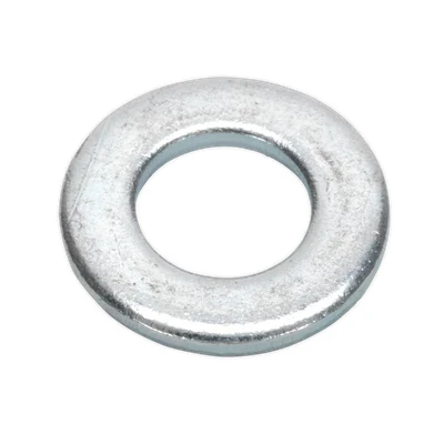 Image of Sealey Flat Washer DIN 125 M10 x 21mm Form A Zinc Pack of 100