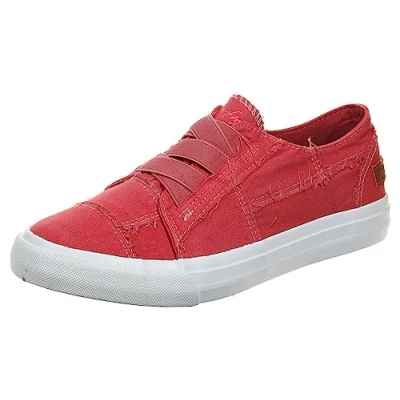 Image of Blowfish Malibu Women&#039;s Marley Sneaker, Cherry Color Washed Canvas, 6.5 UK