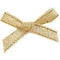 Image of Gold Satin Bow Sold in Bags of 50&#039;s