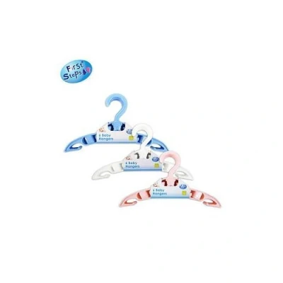 Image of First Steps 6 pk Baby Hangers for New Born Babies (Pink)