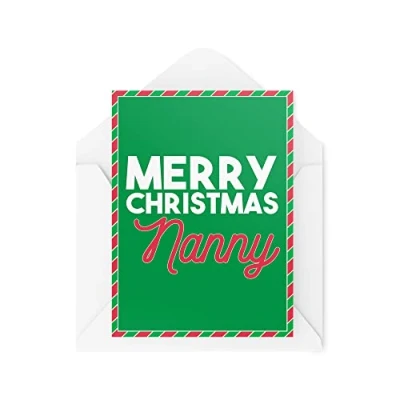 Image of Grandparent Christmas Card Merry Nanny Nana Grandma Cards CBH1455