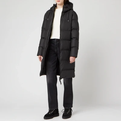 Image of RAINS Long Puffer Jacket Black L XL