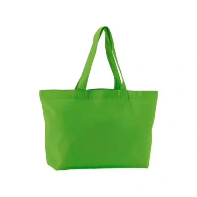 Image of Westford Mill Organic Twill Shopper bag/Tote bag Apple Green Tote for men &amp; women bag, travel gym