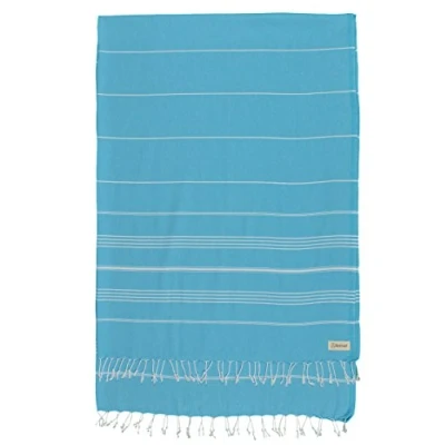 Image of Bersuse 100% Cotton Anatolia XXL Blanket Turkish Towel Turquoise