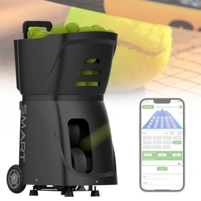 Image of Eastnmythet Tennis Machine Ball Thrower, Automatic Server Machine, Launcher for Practice, Smart Trainer