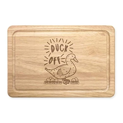 Image of Duck Off Rectangular Wooden Chopping Board