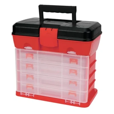 Image of Performance Tool W54042 Plastic Rack System Box with 4 Organizers