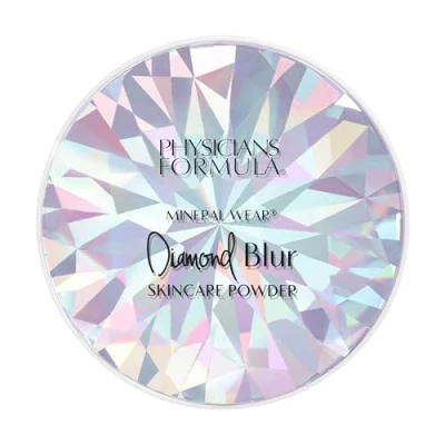 Image of Physicians Formula Mineral Wear Diamond Blur Skincare Powder, Translucent Face Powder with Blurring and Pore Diffusing Effect, Long Lasting Matte Finish Setting