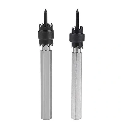 Image of 3/8 5/16 Spot Weld Cutter Set, High Speed Steel Rotary Drill Bits,Hex Sheet Metal Hole Remover for Power Welding(3/8+5/16)