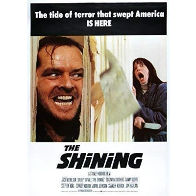 Image of &quot;THE SHINING&quot; Poster 2 Jack Nicholson Classic Horror Movie Poster... Various Sizes (A3 Size 29 x 42 cms)