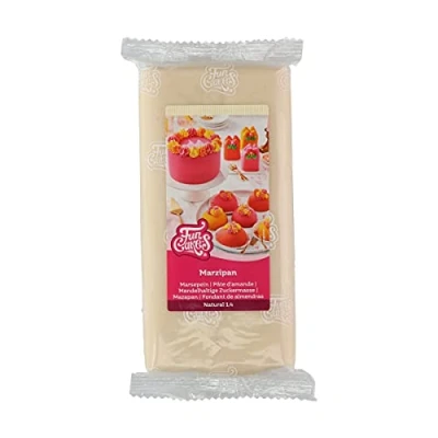 Image of FunCakes Marzipan Natural (1:4): Ready to Roll, Easy Use, Delicious Taste, Flexible and Smooth, Roll Out, Fine Firm, Perfect for Cake Decorating, Halal, Kosher Gluten Free. 1 kg.