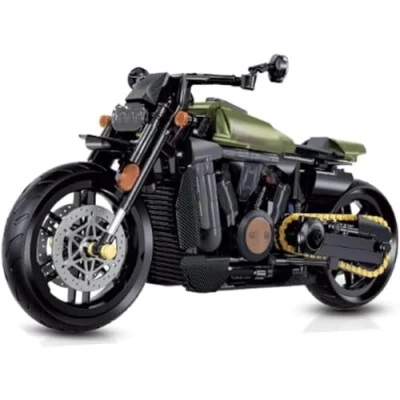 Image of FULHOLPE Motorcycle Building Kits, 634 Pieces Super Set for Adults and Kids, Technology Motorbike Construction Toys Compatible with Major Brands