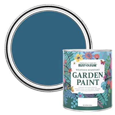 Image of Rust Oleum Blue Mould Resistant Garden Paint in Matt Finish Cobalt 750ml