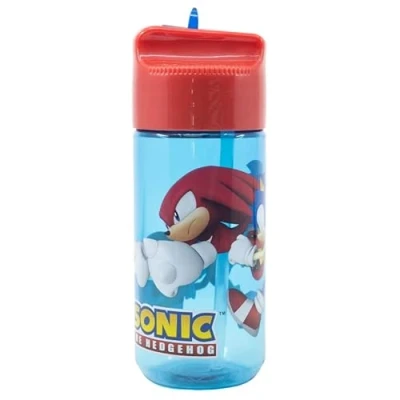 Image of Sonic THE HEDGEHOG Water Bottle for Boys Kids: Reusable Tritan Travel Bottles School Perfect Gifts, Childrens Kids, Kids Drinks Merchandise! 430ML