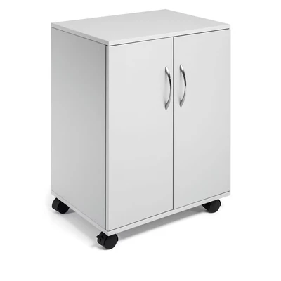 Image of Durable Multi Finctional Trolley with Closing Doors Grey Colour Ideal for Storing Documents, Folders, Files, etc. In Any Workplace Environment