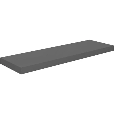 Image of vidaXL Floating Wall Shelf High Gloss Grey 80x23.5x3.8 cm MDF