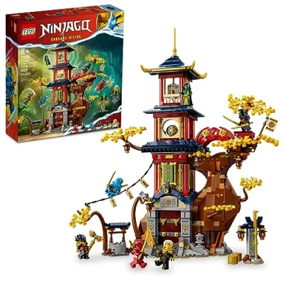 Image of LEGO NINJAGO Temple of The Dragon Energy Cores 71795, Building Toy with a and 6 Minifigures Including Cole, Kai NYA&#039; Gift for Kids Ages 8+ Who Love Buildable Ninja Playsets