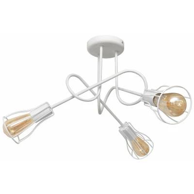 Image of Oxford Multi Arm Semi Flush Ceiling Light White 56cm