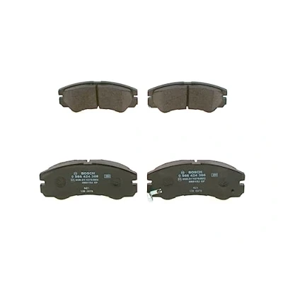 Image of 7459D5797585D579, E190R011076852 Brake pad set BOSCH 0 986 424 366 Low Metallic with acoustic wear warning VAUXHALL: Frontera Mk2 SUV, Astra CC
