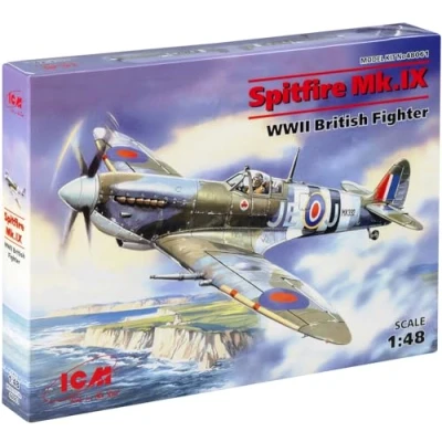 Image of ICM 1:48 Spitfire Mk.IX, WWII British Fighter, Grey