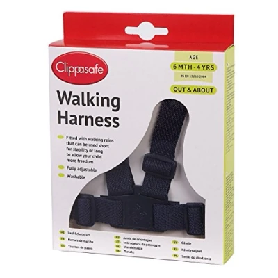 Image of Clippasafe Walking Harness and Reins (Navy)