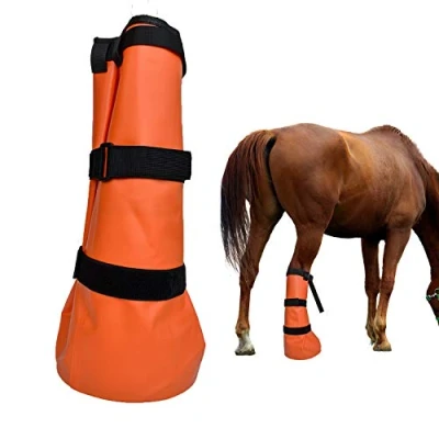 Image of yeezo Horse Soaking Boot Hoof Soaker Bag Wrapped Treatment Bags