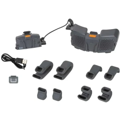 Image of Klein Tools 60155 Dual Cooling Fan for Hard Hats and Safety Helmets, Powered by USB Rechargeable Battery to Cool Head, Neck, Face