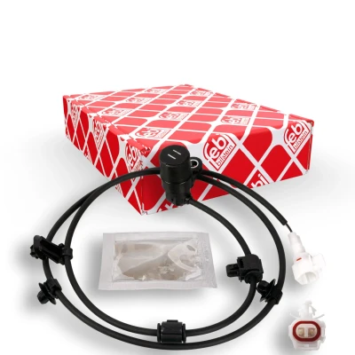 Image of 895450K050 ABS Sensor FEBI BILSTEIN 172731 Rear Axle Right with grease 1300Ohm 1110mm