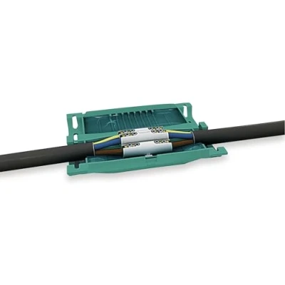 Image of HellermannTyton 435 00654 Relicon RELIFIX V56 GN Sleeve Diameter Range: 9 20 mm Contents: 1S Gel Cable Fitting