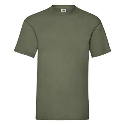 Image of Fruit of the Loom Valueweight T Shirt S M L XL XXL XXXL, olive, 3XL