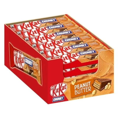 Image of Nestlé Kitkat Chunky Peanut Butter 42g (Pack of 24)
