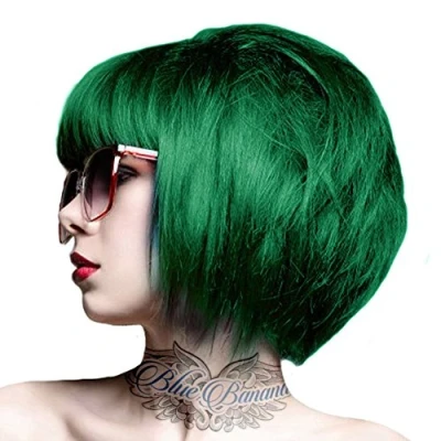 Image of Crazy Colour 2 X Semi Permanent Hair Dyes 100ml (Emerald Green) by