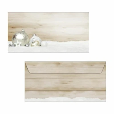 Image of SIGEL DU427 Christmas envelopes &quot;Cozy Christmas&quot;, gummed, DL, 50 Pieces