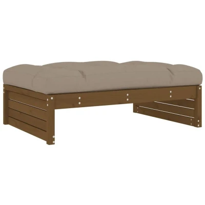 Image of vidaXL Garden Footstool Honey Brown 120x80 cm Solid Wood Pine