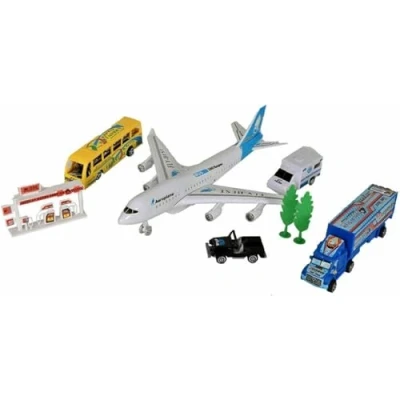 Image of YSAMAX Pretend Play Airport Set, Quality Craftsmanship,Comprehensive Play, New Century Airline First Grade Products, Kids Adventure