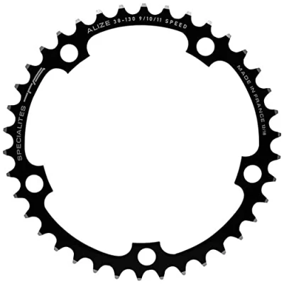 Image of Spécialités TA Alize 130 PCD, 9/10 Speed Chainring, Black, 40T Inner