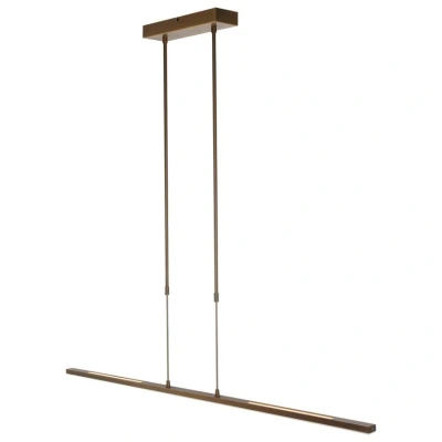 Image of Zelena Led Integrated Pendant Ceiling Light Bronze Brushed, Plastic Matt