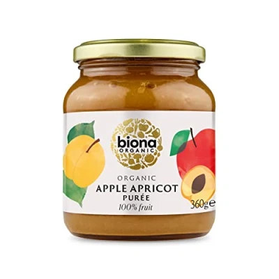 Image of Biona Organic Apple and Apricot Puree 360g (Pack of 6) (Packaging May Vary)