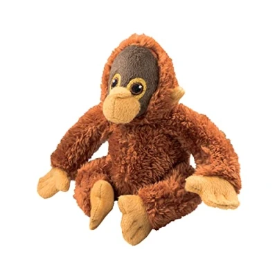 Image of EcoBuddiez Orangutan from Deluxebase. Small Soft Plush Animals made Recycled Plastic Bottles. Eco Friendly Cuddly Gift for Kids and Cute Stuffed Animal Toy Toddlers.