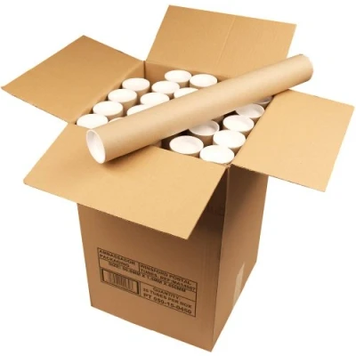 Image of Ambassador PT 050 15 045A Cardboard Postal Tube, 50mm diameter x 450mm (Box of 25), Brown