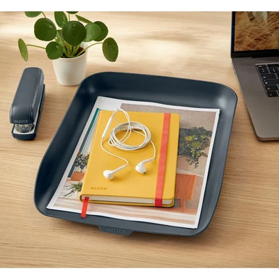 Image of Leitz Cosy Series A4 Letter Tray, Pack of 6, Velvet Grey, 53580089