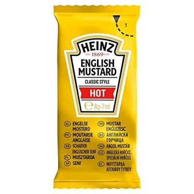 Image of Heinz English Mustard Individual Sachets 50 x 5gm