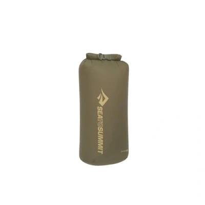 Image of Sea to Summit Lightweight Dry Bag L 13L Waterproof Storage Roll Top Closure Recycled Fabric Base Lash Point &amp; D Ring For Backpacking Kayaking 22 x 20 45.9cm Olive Green 81g