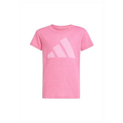 Image of adidas Girl&#039;s Essentials Big Logo T Shirt, Pink Fusion/White, 11 12 Years