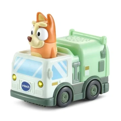 Image of VTech Toot Drivers Bingo Garbage Truck, Interactive Toddler Toy for Pretend Play with Lights &amp; Sounds, Bluey Toy, Suitable Ages 12 Months, 2, 3, 4 Plus Years, English Version