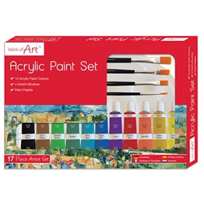 Image of Work of Art Artists Acrylic Set, Multicolour, 17 Count (Pack 1)