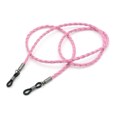 Image of CKB LTD Pink PU Leather Spectacle Glasses Strap Sunglasses Cord Holder Neck Lanyard String 70cm, 1 Piece
