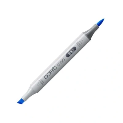 Image of COPIC Ciao Coloured Marker Pen (B 32) Pale Blue, For Art &amp; Crafts, Colouring, Graphics, Highlighter, Design, Anime, Professional Beginners, Supplies Colouring Books